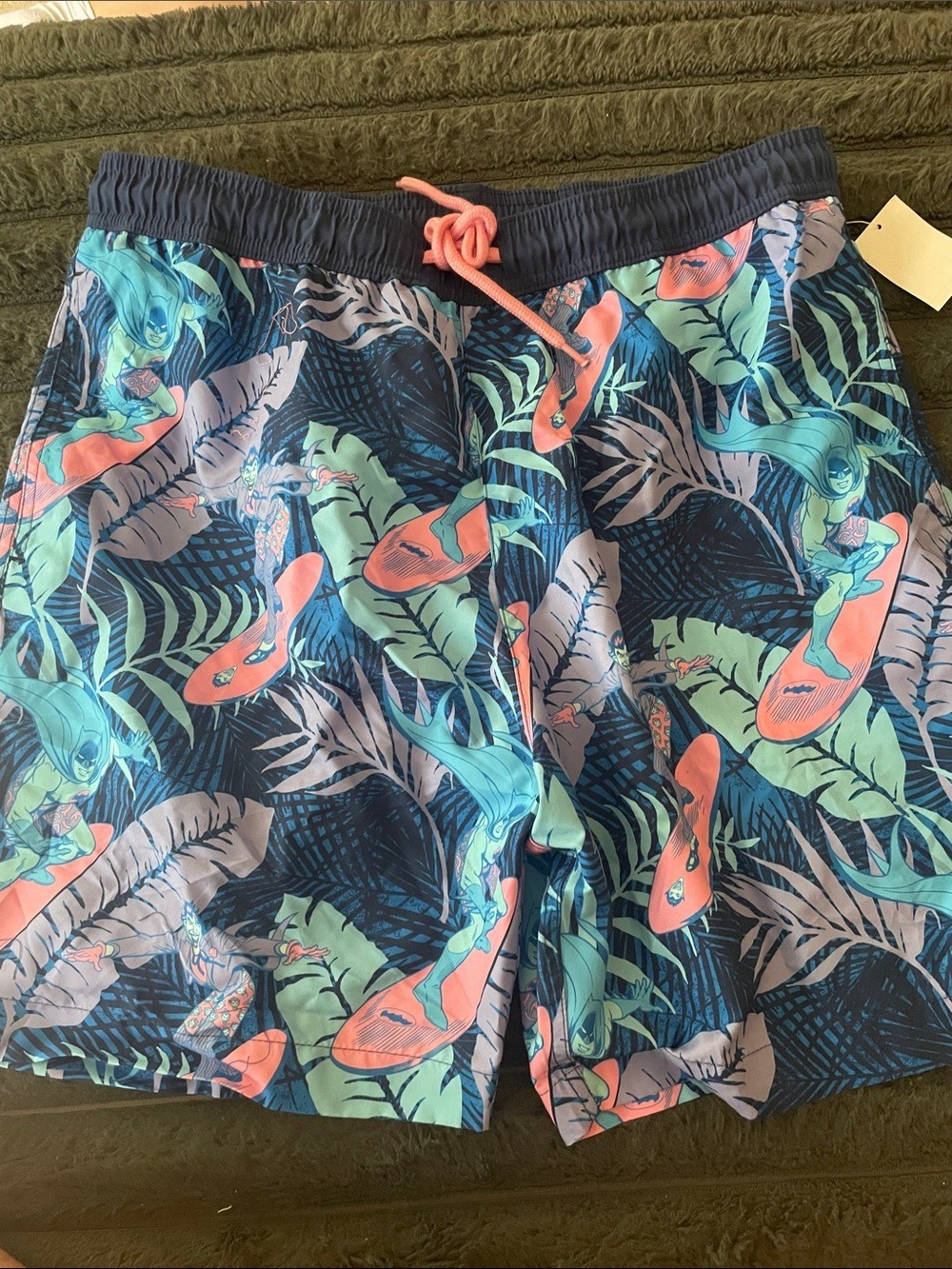 Mens Batman Swim Shorts medium NWT